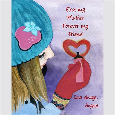 Personalized Art Print Sending My Love with Your Text - myDaVinci
